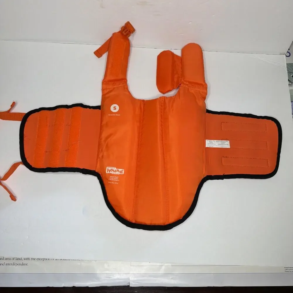 Outward Hound Neoprene Clown Fish Small Dog Life Jacket Swimmer Orange Handle - Picture 3 of 11